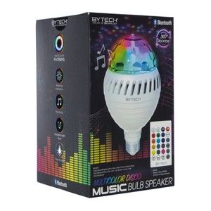 Bytech Bluetooth Speaker Rotating Disco LED Light Bulb